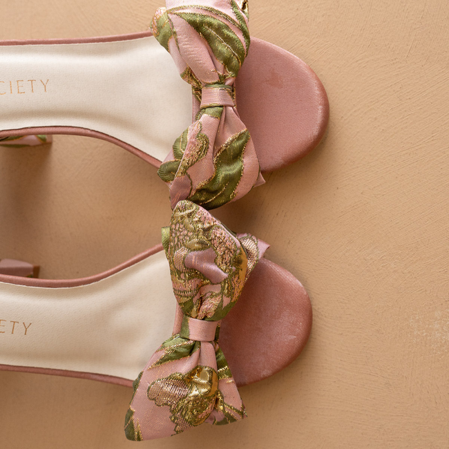 The Celine | Rose Garden Bow Block Heel-gallery-42358804185265