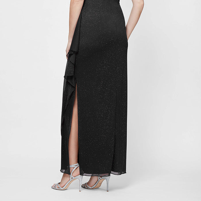 Hannah Glitter Mesh Gown-gallery-42505225208064