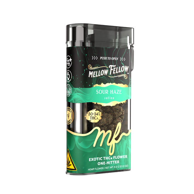 THCa 3.5g Exotic Flower + One Hitter - Sour Haze (Sativa)-gallery-38348614762702