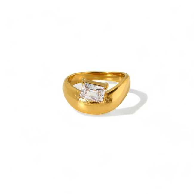 Gold Wave Ring-gallery-31654080118859