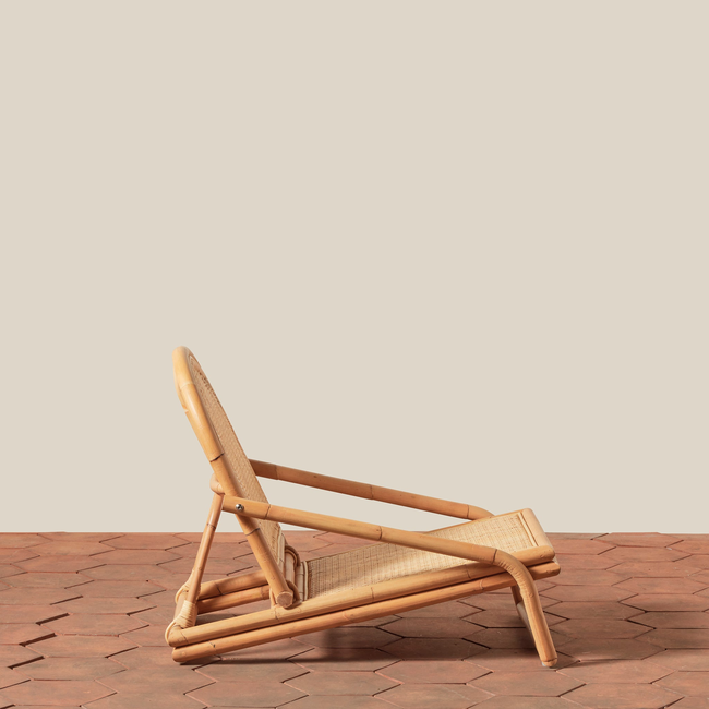 Montauk Folding Rattan Chair-gallery-53618114691442