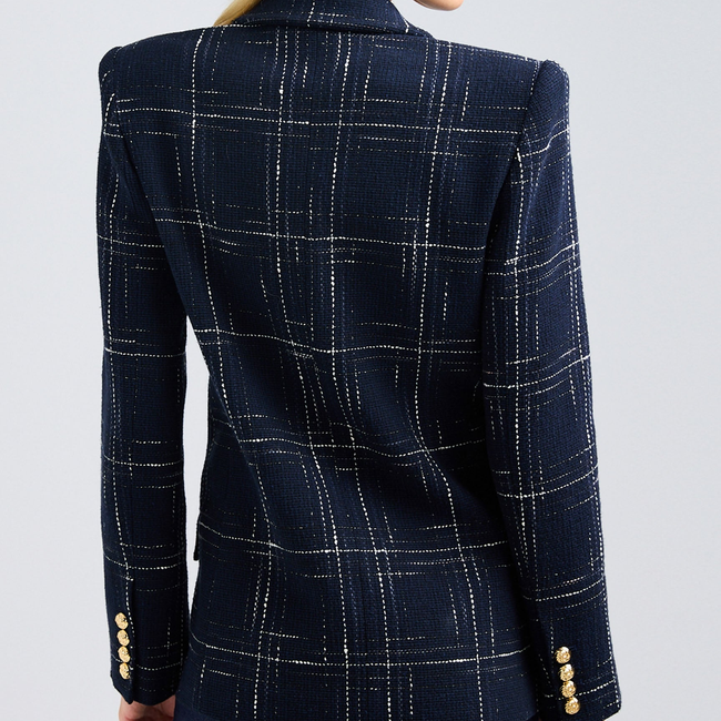 Maverick Windowpane Tweed Blazer-gallery-42933071773946