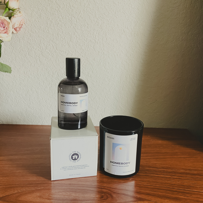 Homebody Set- Candle & Room Spray-gallery-52681239265554