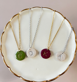 Personalized initials necklaces