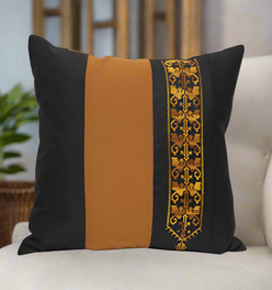 Gold Bedouin Hand Embroidered Pillow