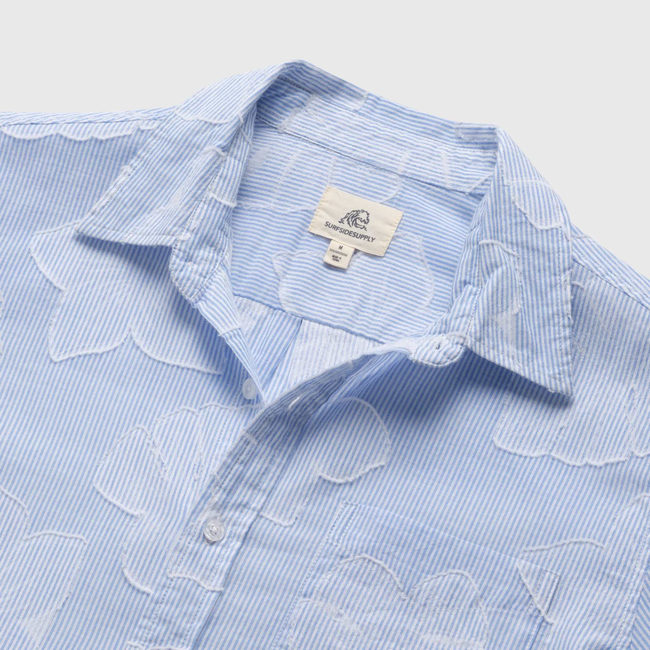 Joseph Striped Floral Shirt - Blue-gallery-47040731119874