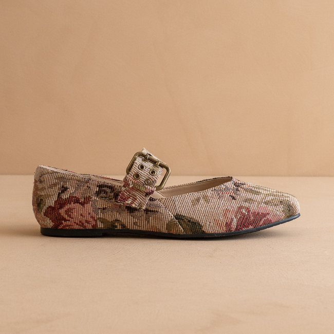 The Soho | Mauve Tapestry Ballet Flat-gallery-41007985000625