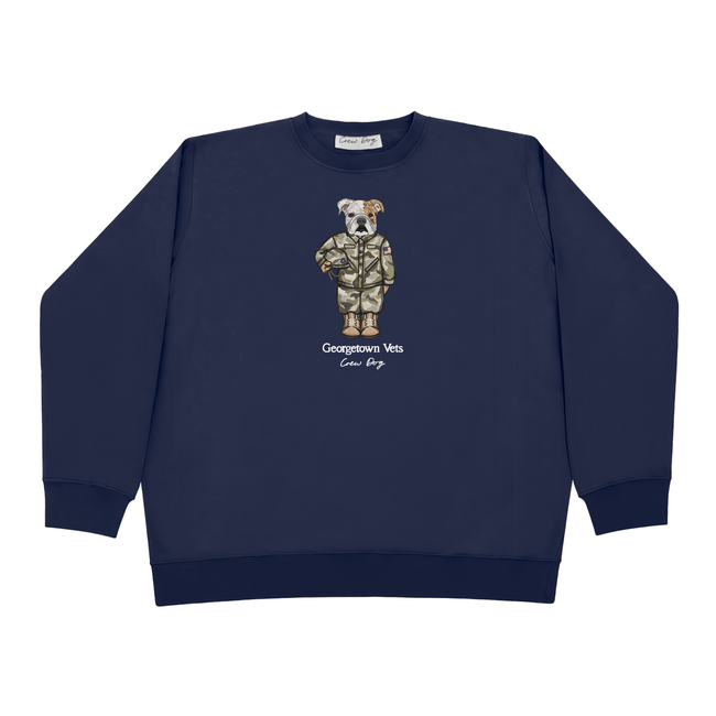 Georgetown Veterans Embroidered Crewneck-gallery-54076348662077