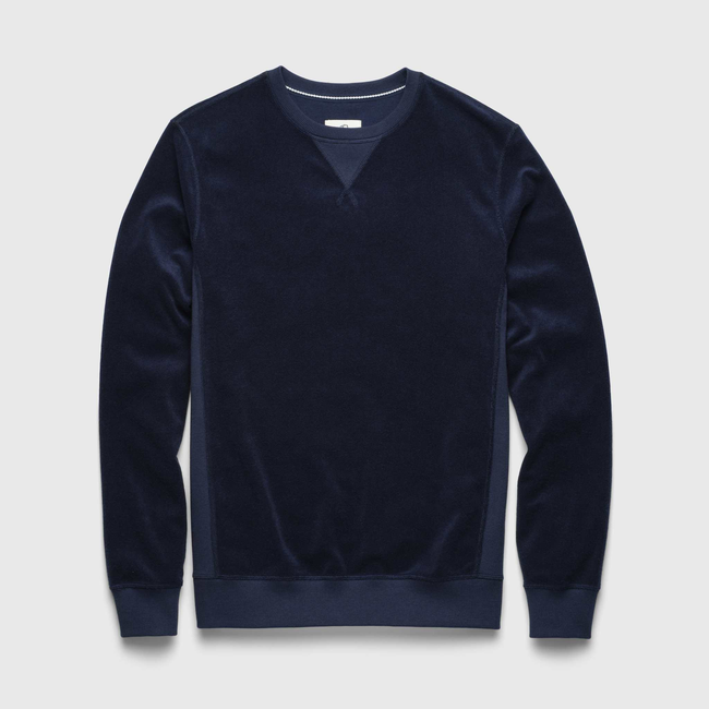 Butch Saltwater Terry Crewneck - Navy Blazer-gallery-45068307792130