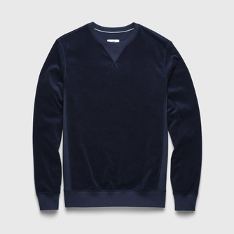 Butch Saltwater Terry Crewneck - Navy Blazer