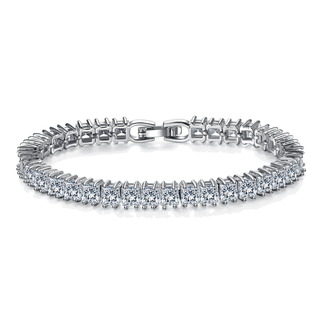 Princess Cut Cubic Zirconia Tennis Bracelet