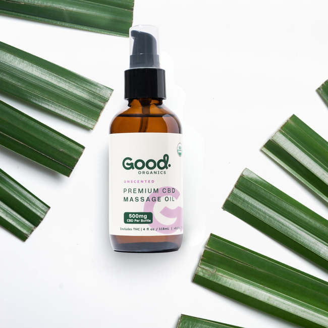 USDA Organic Full Spectrum Massage Oil - 500mg-gallery-58992210379061