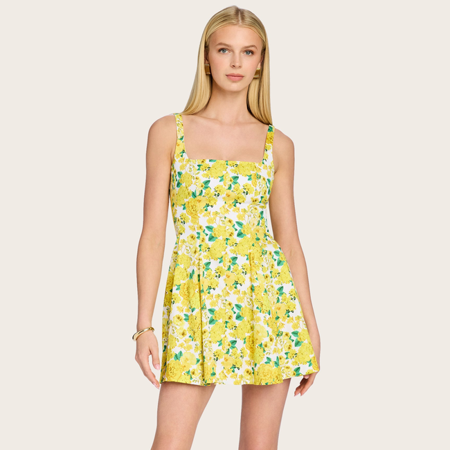 Courtney Floral Poplin Dress-gallery-43917668155642