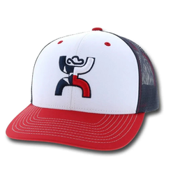 HOOey Texican (Red White & Blue) - Trucker Cap
