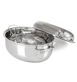 Viking 3-Ply 8.5-Quart 3-in-1 Oval Roaster with Rack
