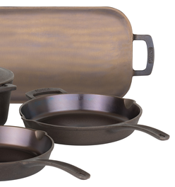 Viking Nonstick Double Burner Griddle Bronze Cast Iron Grill Pan