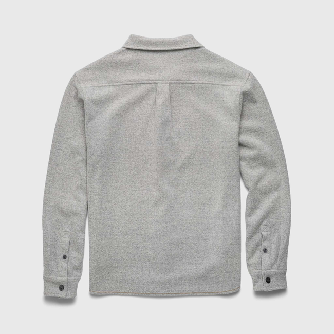 Louis Soft Textured Overshirt - Heather Grey-gallery-44084264730882