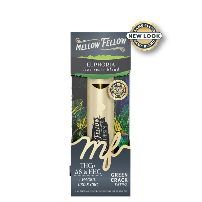Euphoria Blend 2ml Live Resin Disposable Vape - Green Crack (Sativa)-gallery-36989962748110