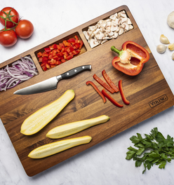 Viking Acacia 20-Inch Reversible Butcher Block Prep and Carving Board