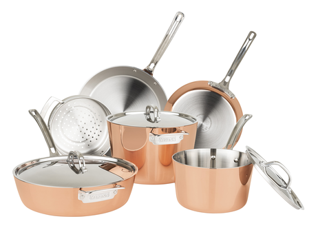 4-Ply Copper Cookware Set