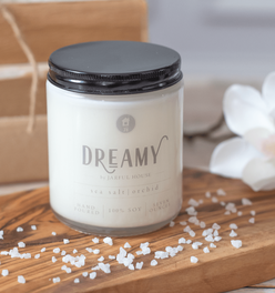 Sea Salt + Orchid Soy Candle DREAMY 8 oz.