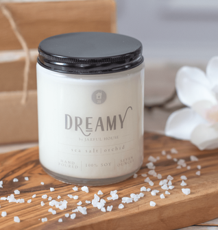 Sea Salt + Orchid Soy Candle DREAMY 8 oz.