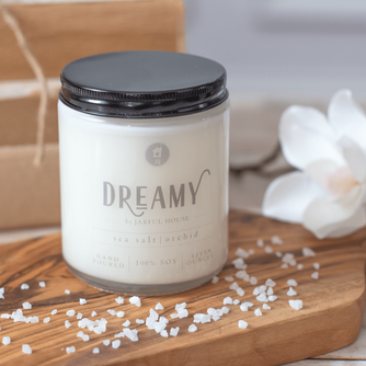 Sea Salt + Orchid Soy Candle DREAMY 8 oz.