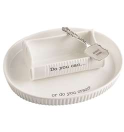 Double Cranberry Dish Set