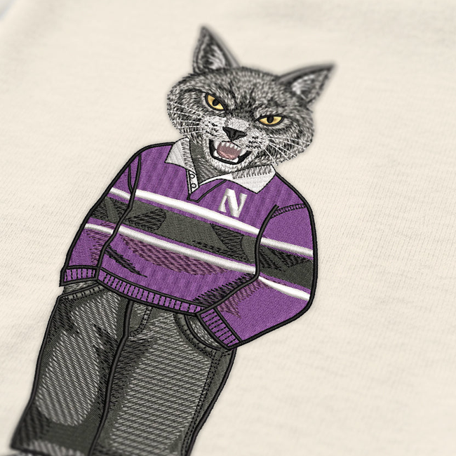 Northwestern Original Embroidered Crewneck-gallery-63516703981885