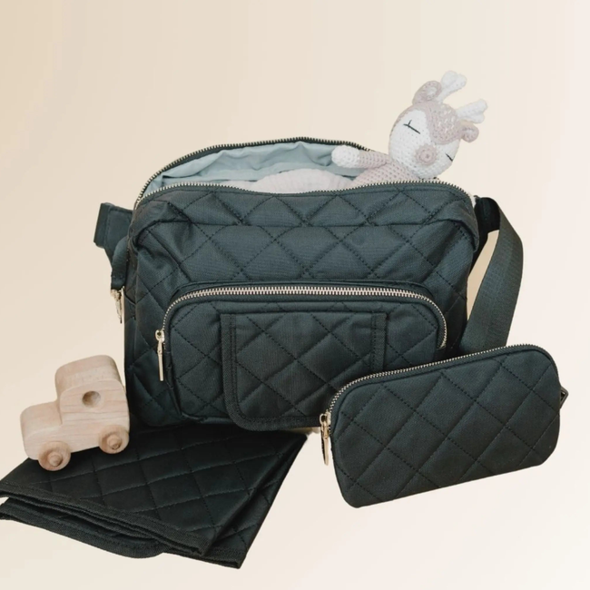 The Jetsetter Mini Diaper Bag - Black-gallery-40925261070485