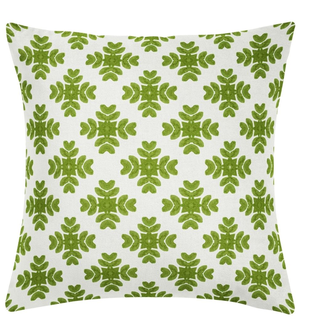 Brushstrokes Green 22x22 Pillow