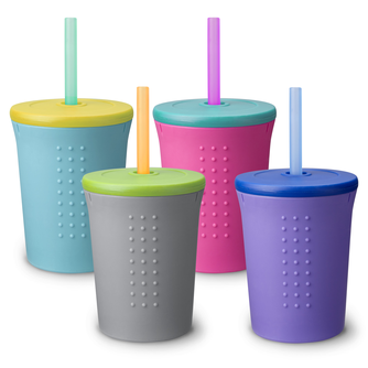 12oz Reusable Silicone Kids Tumbler