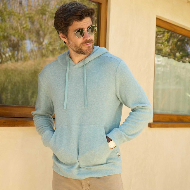 Justin Cashmist Fleece Hoodie - Aqua Heather-gallery-44122755662082