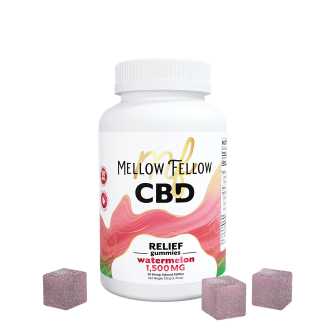 Relief CBD Gummies - 1500mg - Watermelon-gallery-37564388638926