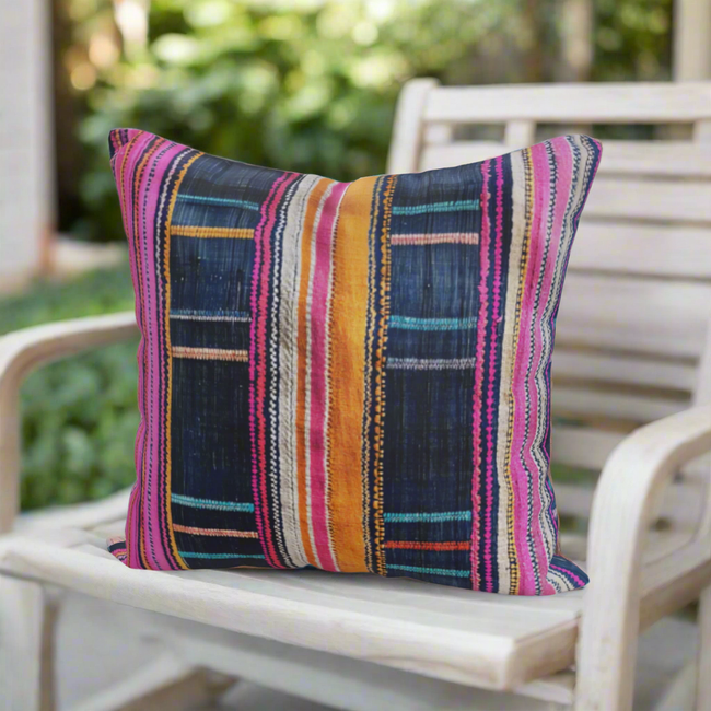 Chinchero Stripe - Luxury Outdoor Pillow by SmithHönig-gallery-33200697999473