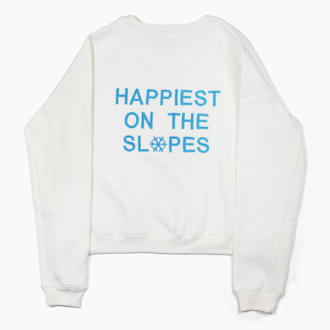 Happiest on the Slopes® Skiing Snowboarding Sweatshirt-gallery-33455063564448