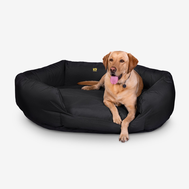 Tough Ripstop™ Oval Bolster Pillow Dog Bed-gallery-35524452843659