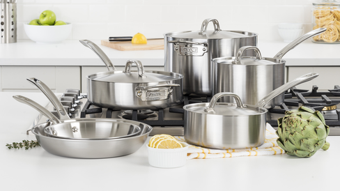 Viking Culinary Professional 5-Ply Stainless Steel Cookware Set (Made in the USA)