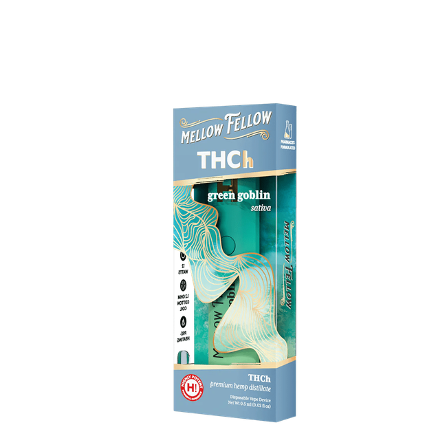 THCh 0.5g Disposable Vape - Green Goblin (Sativa)-gallery-37327594750158