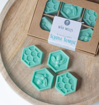 Sedona Sunrise Wax Melts Aloe + Agave +Patchouli | Honeycomb Tarts Pack of 6