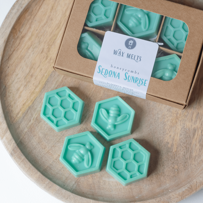 Sedona Sunrise Wax Melts Aloe + Agave +Patchouli | Honeycomb Tarts Pack of 6-gallery-29115635138630