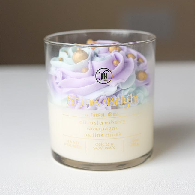 Shine Bright Dessert Candle Wooden Wick - 9 oz.-gallery-35283263815750