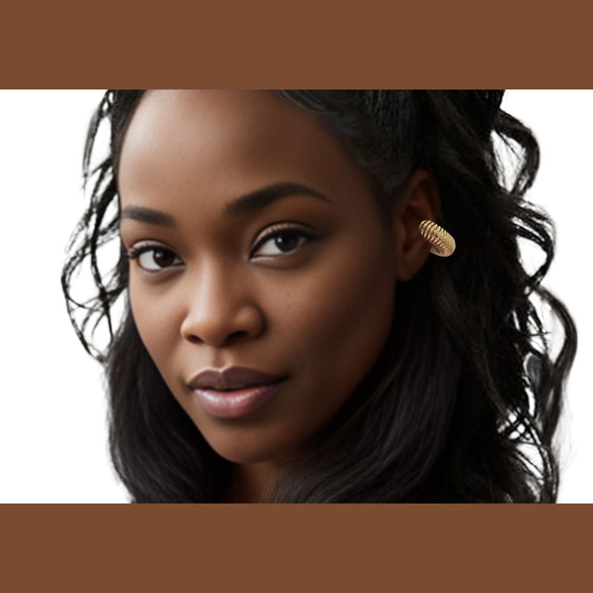 Shell Ear Gold Cuff-gallery-42503397638394