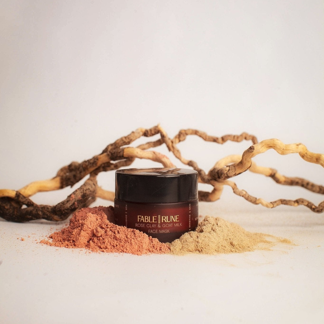 ROSE CLAY & GOAT MILK FACE MASK-gallery-39236767219874