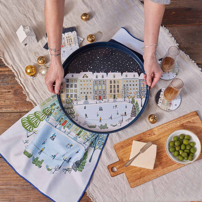 Holiday in the Park 15 Inch Round Tray-gallery-30495350718551