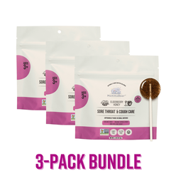 Organic Sore Throat & Cough Relief Lollipops (Bundle)
