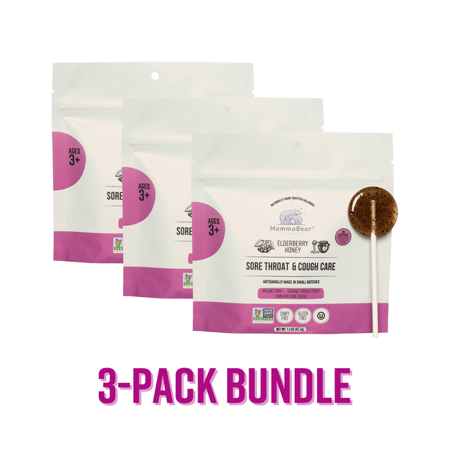 Organic Sore Throat & Cough Relief Lollipops (Bundle)-gallery-35249811226705