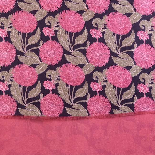 FP OUTLET Chrysanthemum Flower Pink Reversible Wrap-gallery-32302237843543