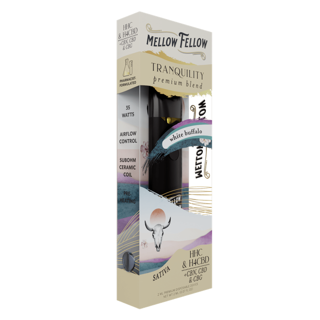 Tranquility Blend 2ml Disposable Vape - White Buffalo (Sativa)-gallery-36592759603406