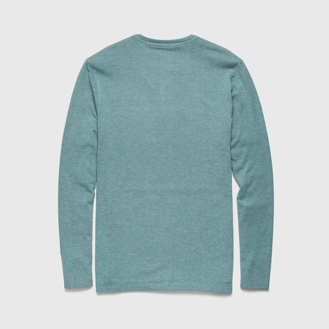 Sean Ultra Soft Classic Henley - Aqua Heather-gallery-44013876117762